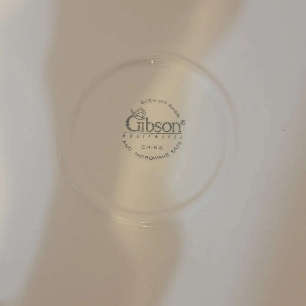 Gibson‎ Large Christmas Snowman Server Plate 14in Round Holiday